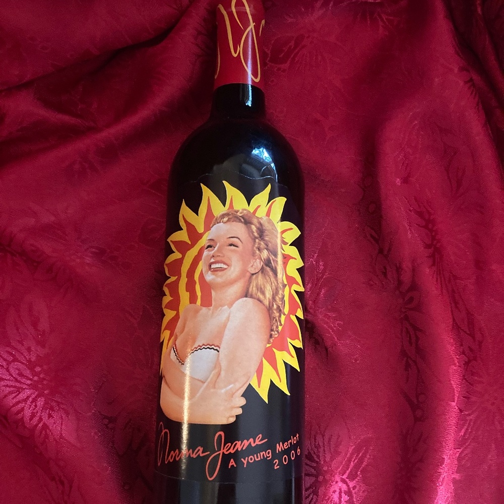Norma Jeane Full Bottle Wine Collectable A Young Merlot 2006